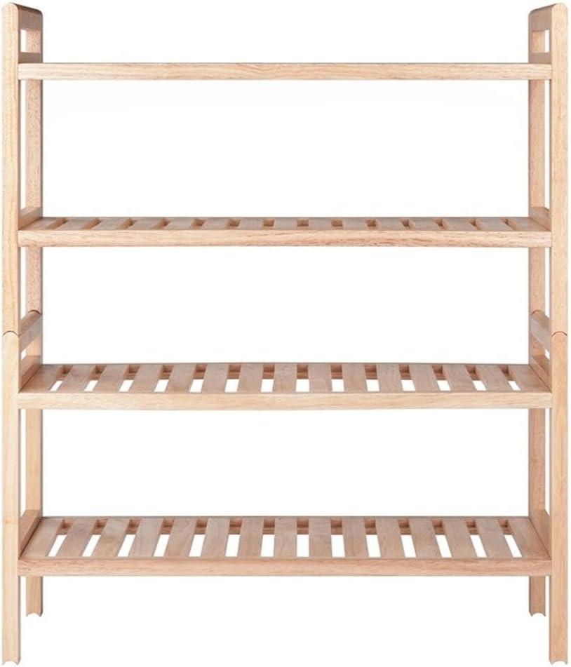 2pc Mercury Stackable Shoe Rack Set Natural - Winsome: Hardwood Organizer for Closet & Entryway