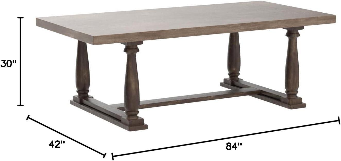 Rectangular Bernard Dining Table - Weathered Oak