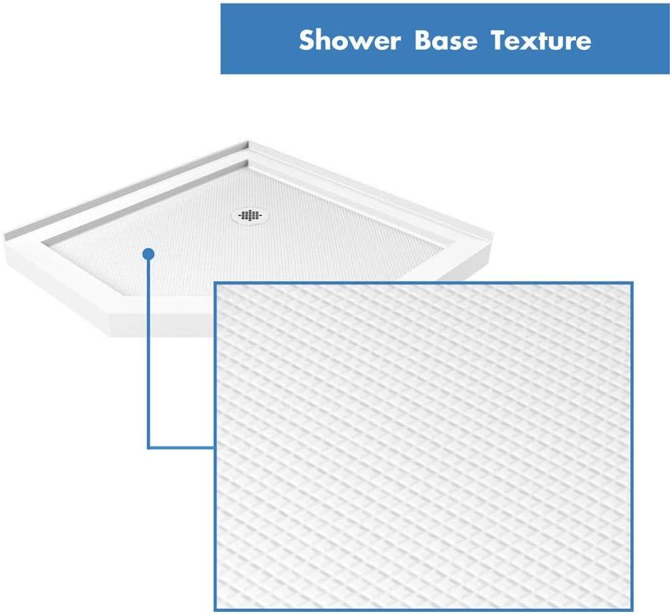 DreamLine Prism 38" W x 38" D x 74.75" H Frameless Neo-Angle Shower Enclosure with Base Included