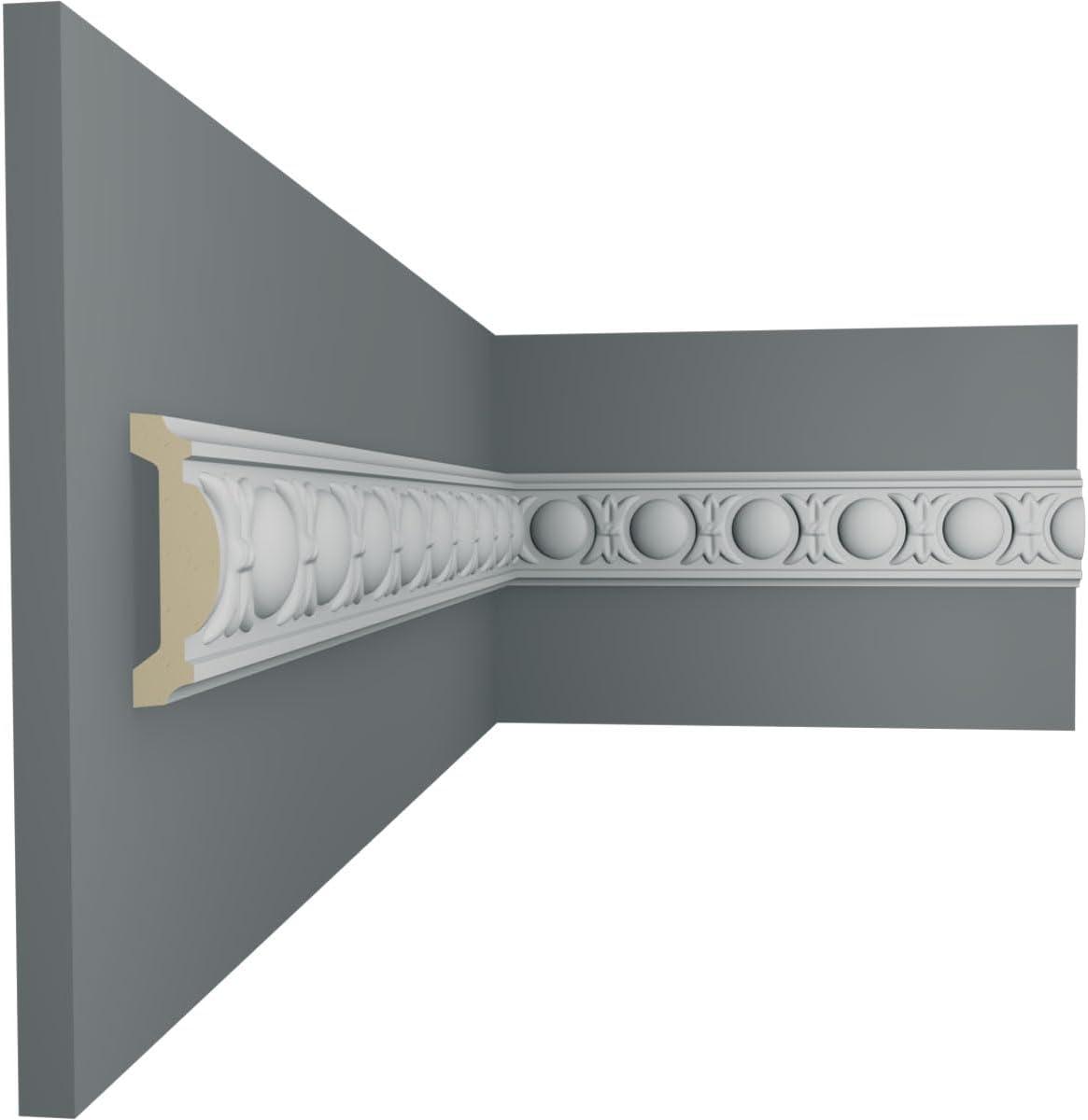 Ekena Millwork 2"H x 5/8"P x 94 1/2"L, (1 5/8" Repeat), Raymond Egg and Dart Panel Moulding