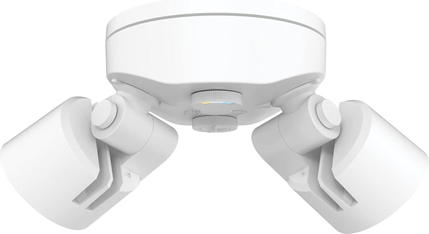 Lithonia Lighting 2 - Head Hardwired Dusk to Dawn Outdoor Security Flood Light with Motion Sensor