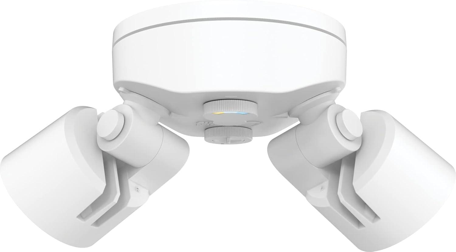 Lithonia Lighting 2 - Head Hardwired Dusk to Dawn Outdoor Security Flood Light with Motion Sensor