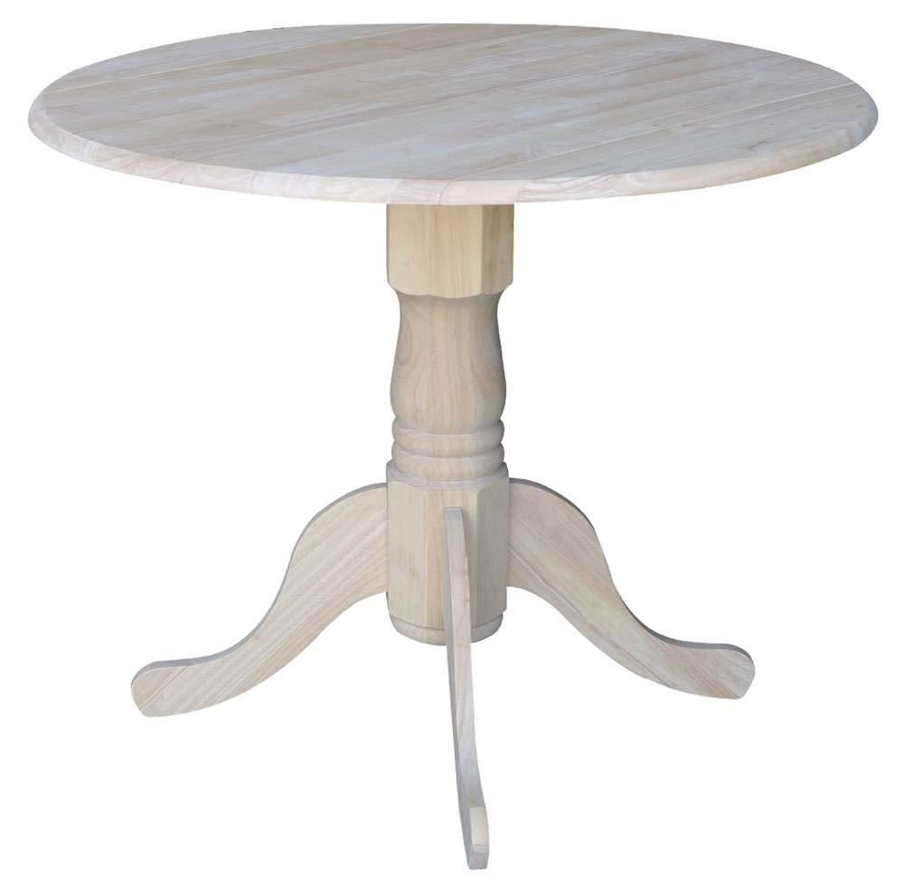 International Concepts Dual Drop Leaf Table - 36", Unfinished