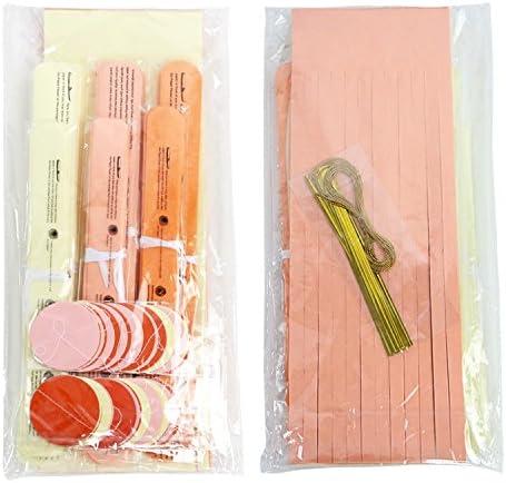 Orange Fall Party Hanging Decorations Thanksgiving Party Ceiling Hangings Wedding Decorations Tissue Paper Pom-Poms Tassel Garlands Baby Shower Birthday Party Decorations SF1