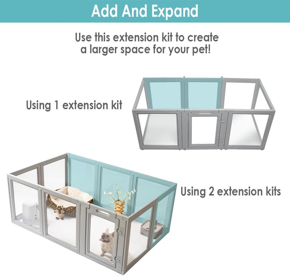 Front Row 30'' H 6 Panel Plastic Exercise Pen With Door