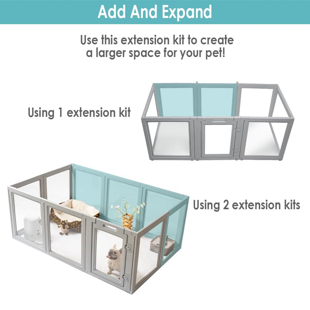 Front Row 30'' H 6 Panel Plastic Exercise Pen With Door