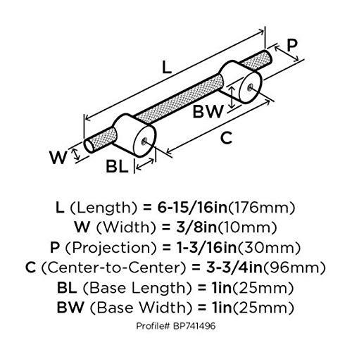 Transcendent 3 3/4" Center to Center Bar Pull
