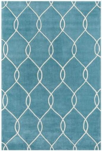 Momeni Bliss 5' X 7'6" Contemporary Hand Tufted Rug in Teal