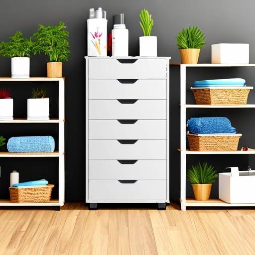 Halifax 7 Drawer Cabinet with Casters White - Winsome