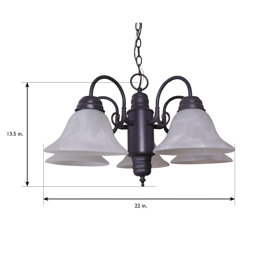 Design House Willowdale Pendant Light Fixture - Traditional Alabaster Glass Bowl Shade for Kitchens, Foyers, Dining Rooms - Adjustable Height Pendant Light Fixture - Satin Nickel, 589747