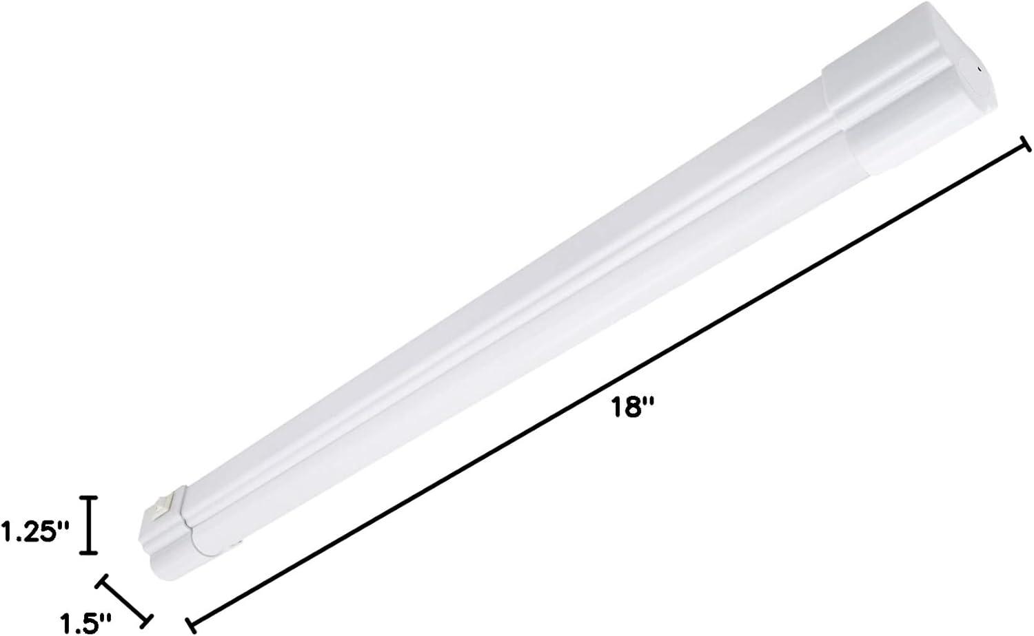 Maxxima 18 in. LED Under Cabinet Light, Linkable, 900 Lumens, 3000K Warm White, White, on/off Switch