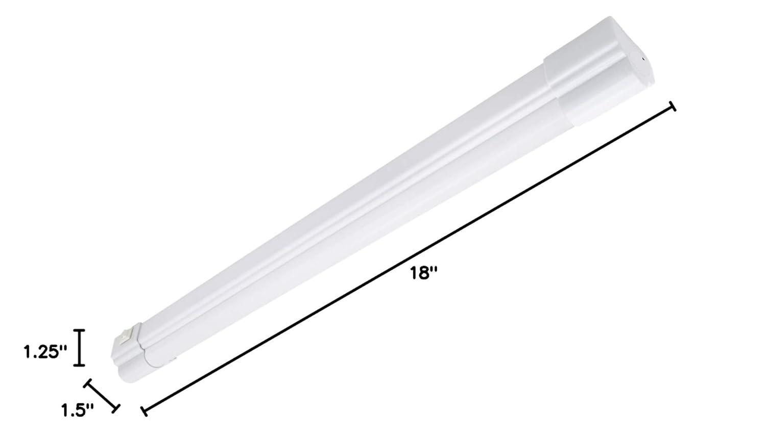 Maxxima 18 inch LED Under Cabinet Light 900 Lumens Warm White 3000K White On Off Switch Plug in