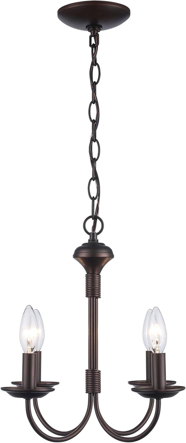 Oil Rubbed Bronze 15" Candle Chandelier