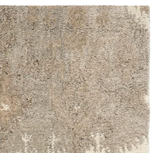 SAFAVIEH Wyndham Deborah Geometric Wool Area Rug, Natural/Multi, 9' x 12'