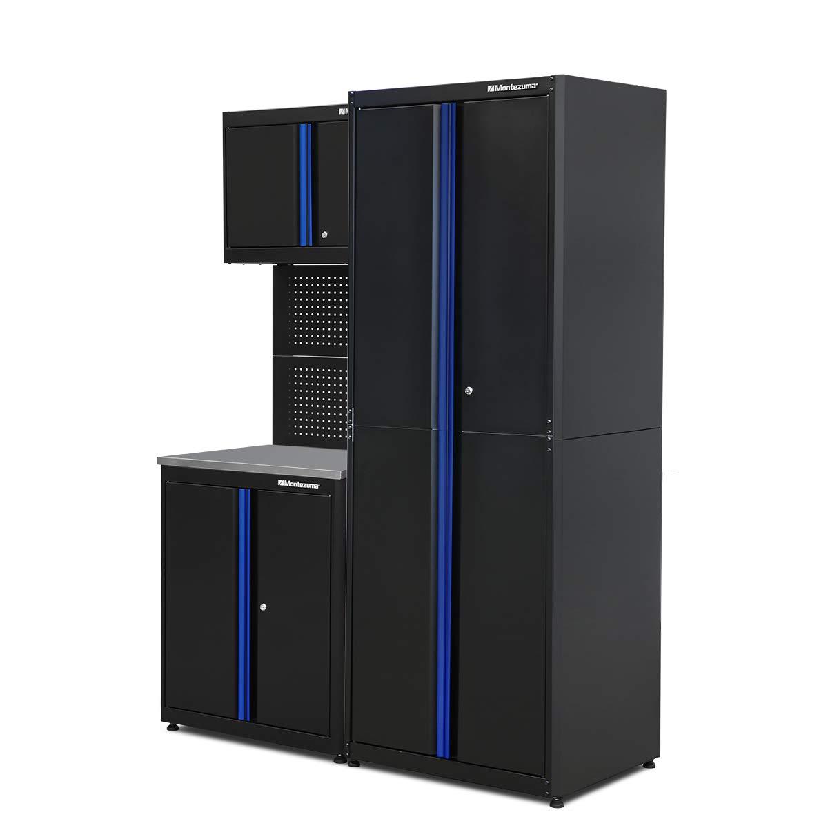 Montezuma 3 Piece Steel Garage Organization Cabinet