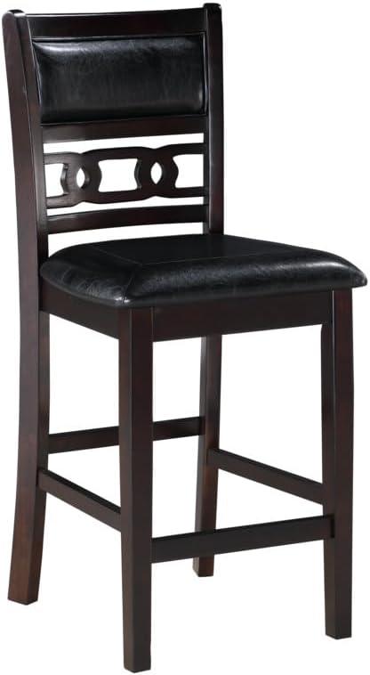 New Classic Furniture,Furniture Gia Solid Wood Counter Chairs In Ebony Black (Set Of 2)