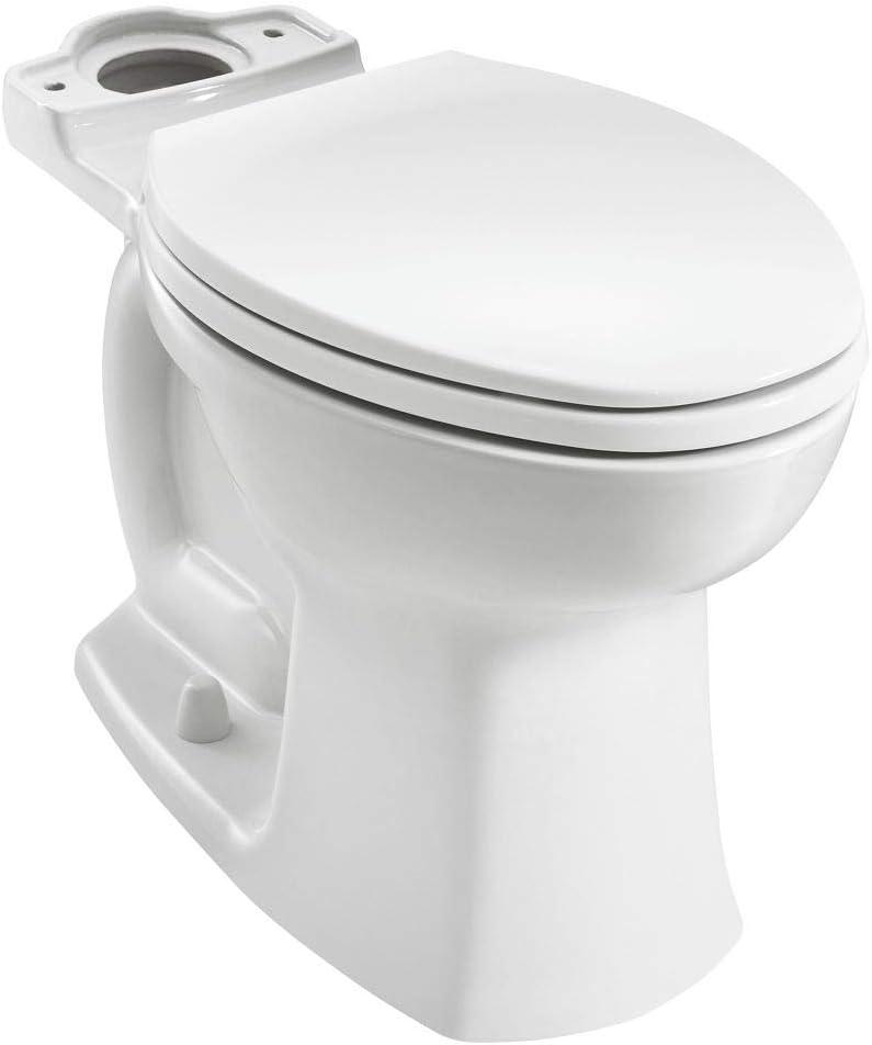 White Vitreous China Dual Flush Elongated Toilet Bowl