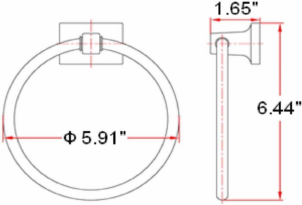 Oil Rubbed Bronze Wall Mounted Towel Ring