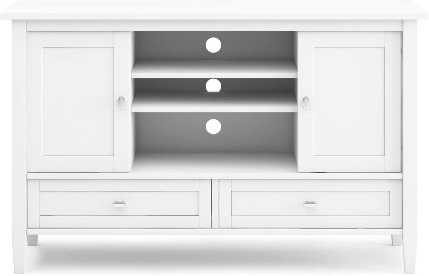 Simpli Home Warm Shaker SOLID WOOD TV Media Stand iFor TVs up to 50 inches