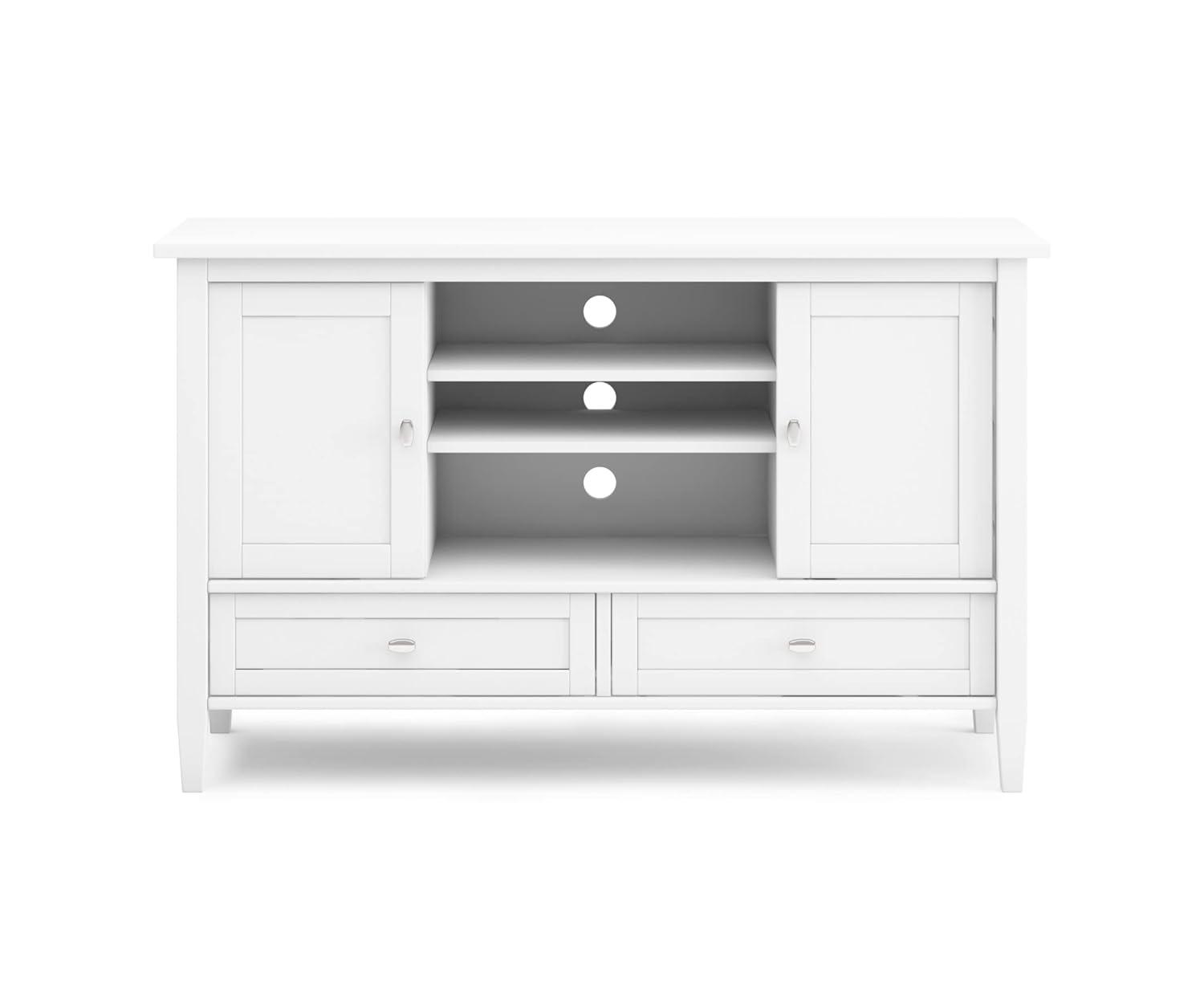 Simpli Home Warm Shaker SOLID WOOD TV Media Stand iFor TVs up to 50 inches