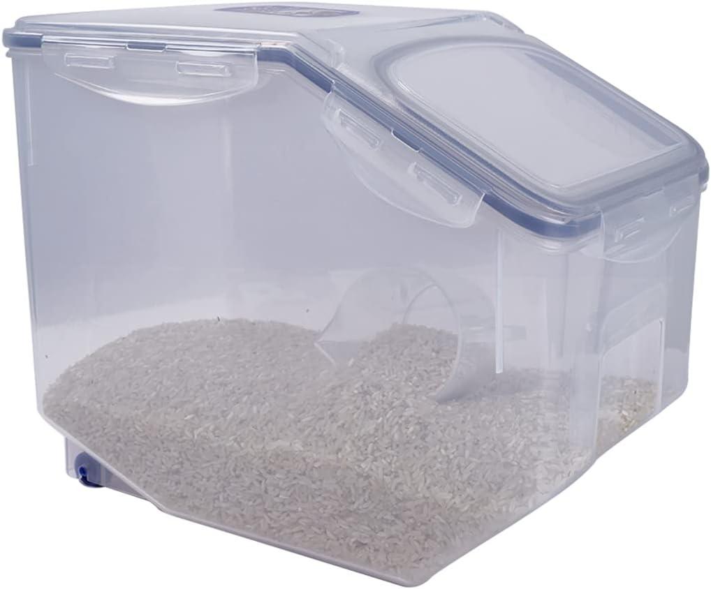 Clear Plastic Rectangular Food Storage Container with Flip Top Lid