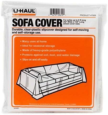 U-Haul Moving and Storage Sofa Cover - 134" x 42" - Fits Sofas up to 8' Long