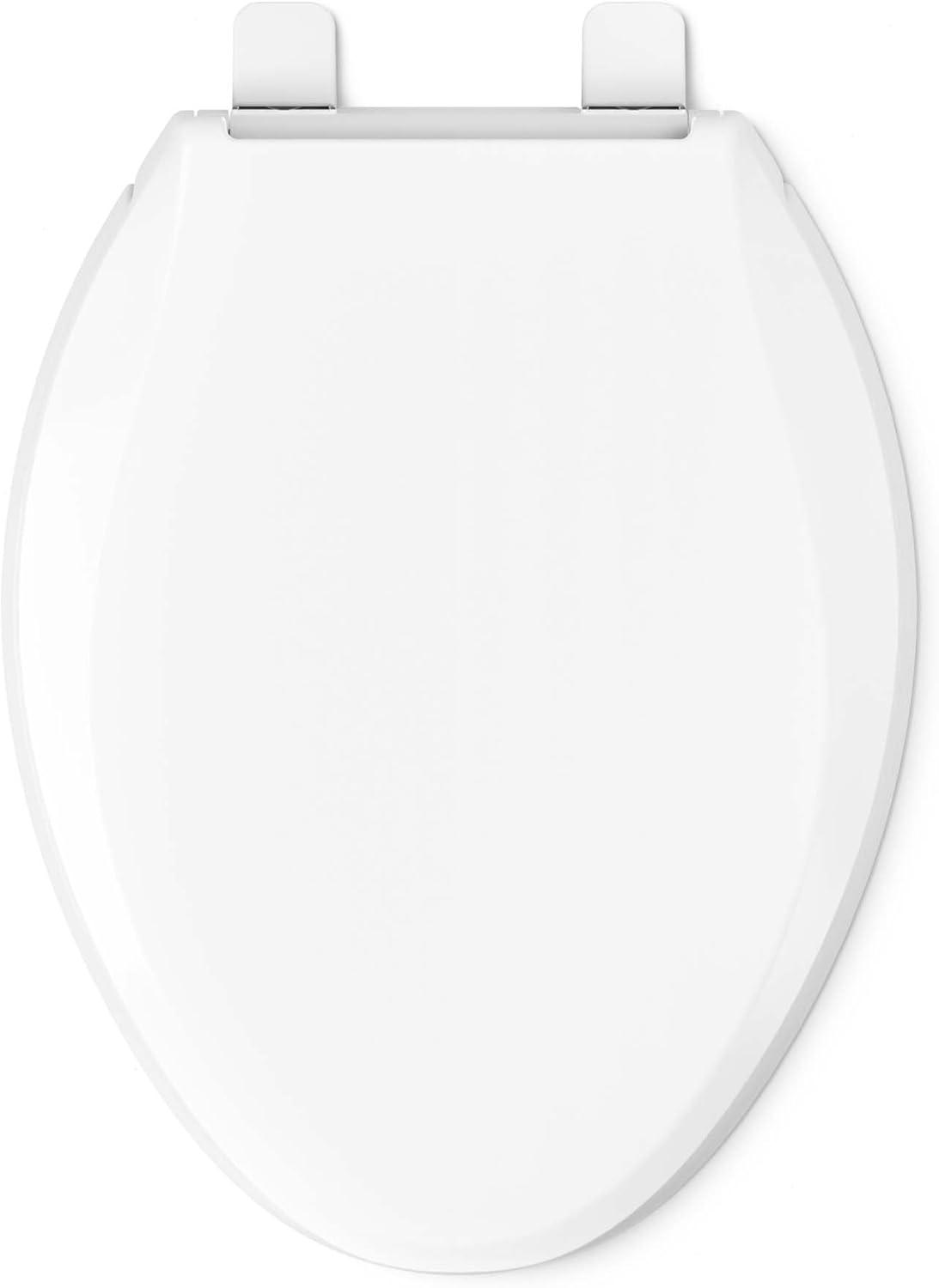 KOHLER 4636-RL-0 Cachet ReadyLatch Elongated Toilet Seat, Quiet-Close Lid and Seat, Countoured Seat, Grip-Tight Bumpers and Installation Hardware, White