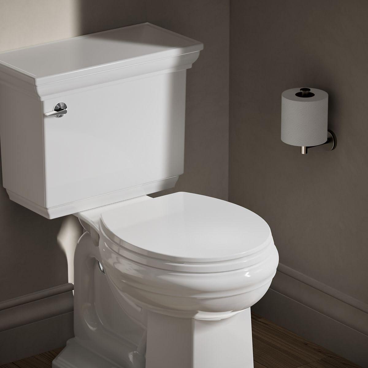 Kohler Brevia Quiet-Close Toilet Seat with Grip-Tight Bumpers and Quick-Attach Hardware