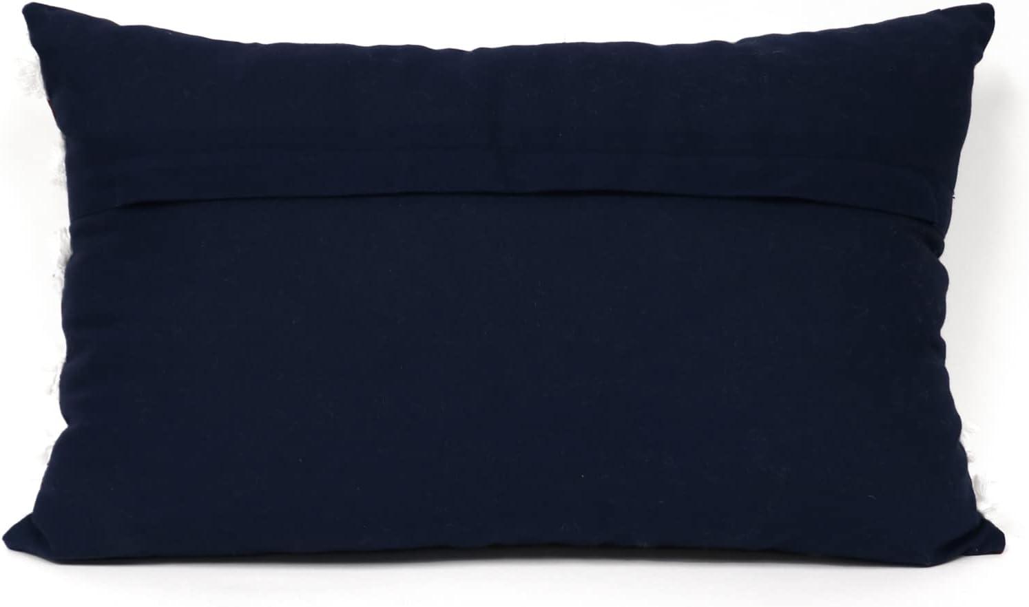 100% Cotton Lumbar Rectangular Pillow Cover & Insert