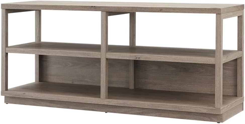 Evelyn&Zoe Thalia Rectangular TV Stand for TV's up to 60", Antique Gray Oak