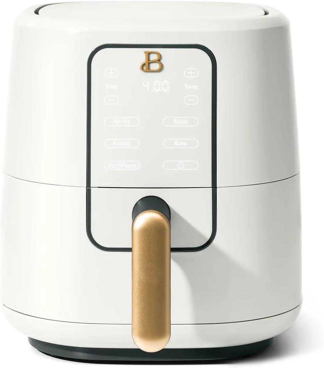 White Icing 3-Quart Digital Air Fryer with TurboCrisp Technology