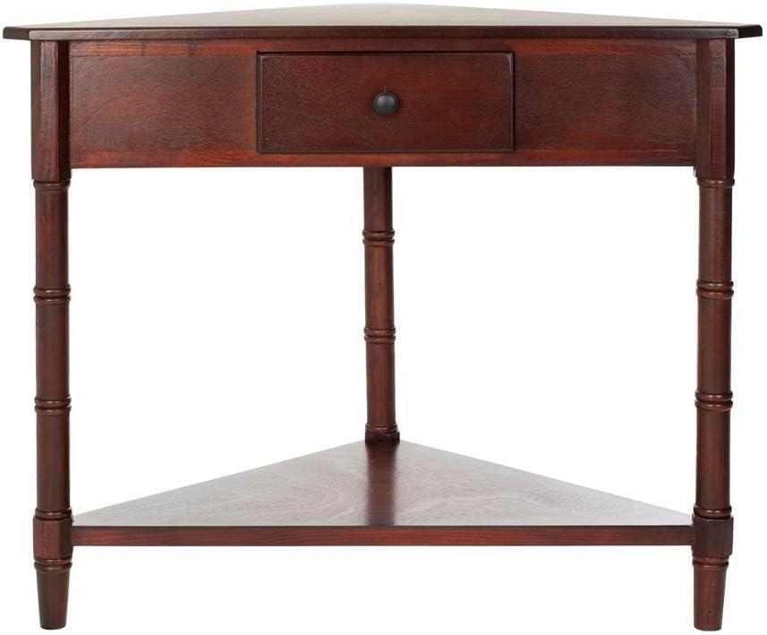 Gomez Corner Table - AMH5709D - Brown - Safavieh Couture