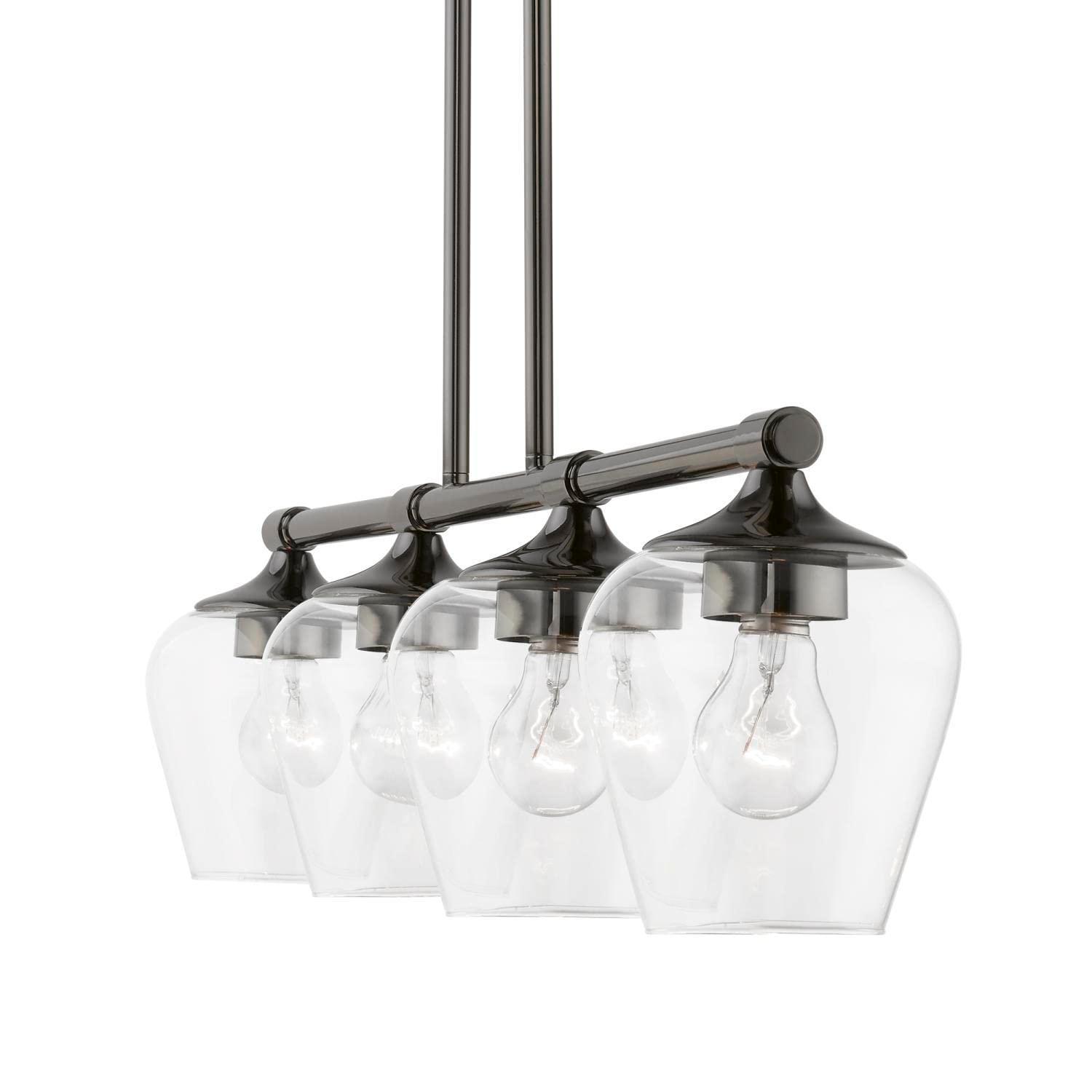 Livex Lighting Willow 4 - Light Chandelier in  Black Chrome