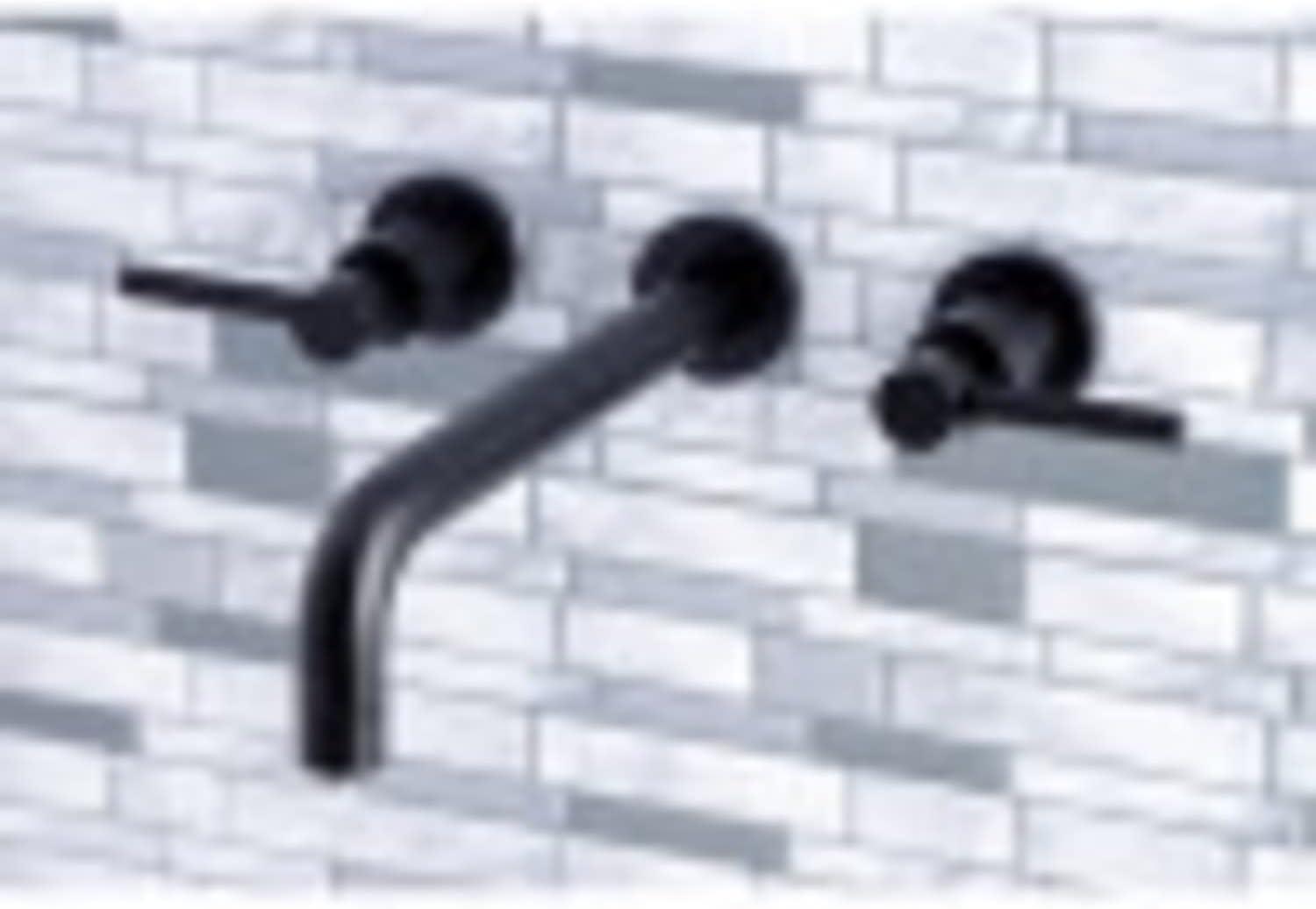 Kingston Brass Concord Two-Handle 3-Hole Wall Mount Roman Tub Faucet