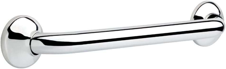Delta Lahara (1-Pack) 16' Shower Grab Bar Seniors ADA Compliant Bright Stainless Steel 450 lb Capacity Bathroom Safety Handle for Shower, Bathtub | Wall Mounted Balance Assist, Grip DF59816-BS1-XX