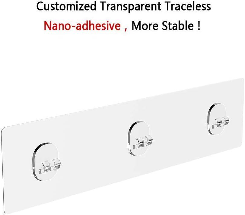 Orimade Shower Caddy with 5 Hooks for Hanging Razor and Sponge Adhesive Shower Shelf Basket Bathroom Storage Organizer Kitchen Rack No Drilling Stainless Steel Rustproof - 2 Pack,Black