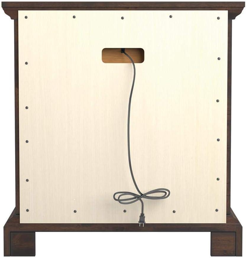 Elk Grove Nightstand with Wire Cord Vintage Bourbon