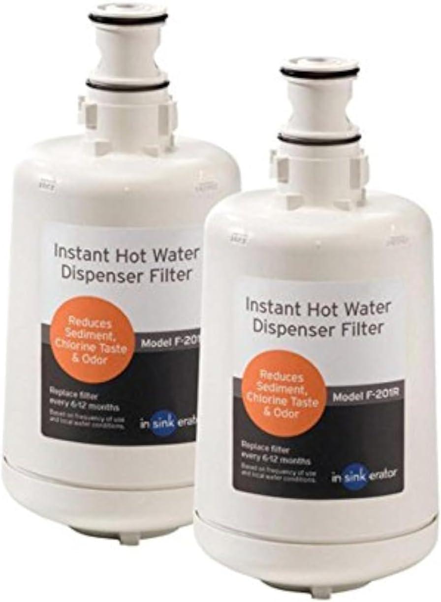 White Instant Hot Water Dispenser Filter Cartridges, 2-Pack