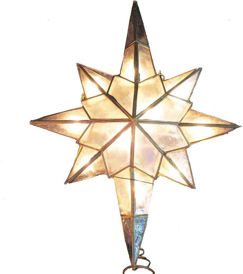Kurt Adler Metal Astrology & Stars Tree Topper - Lighted