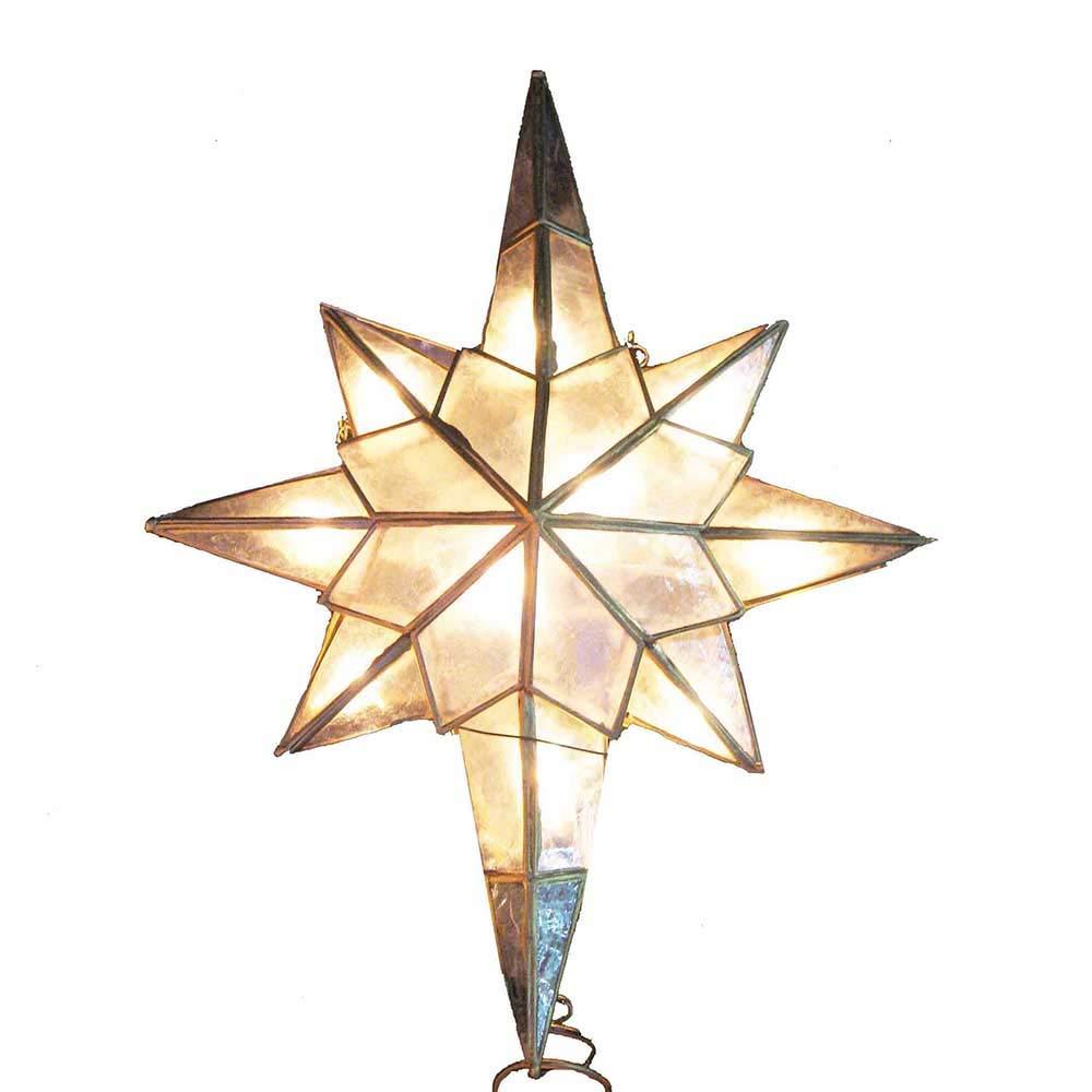 Kurt Adler Metal Astrology & Stars Tree Topper - Lighted