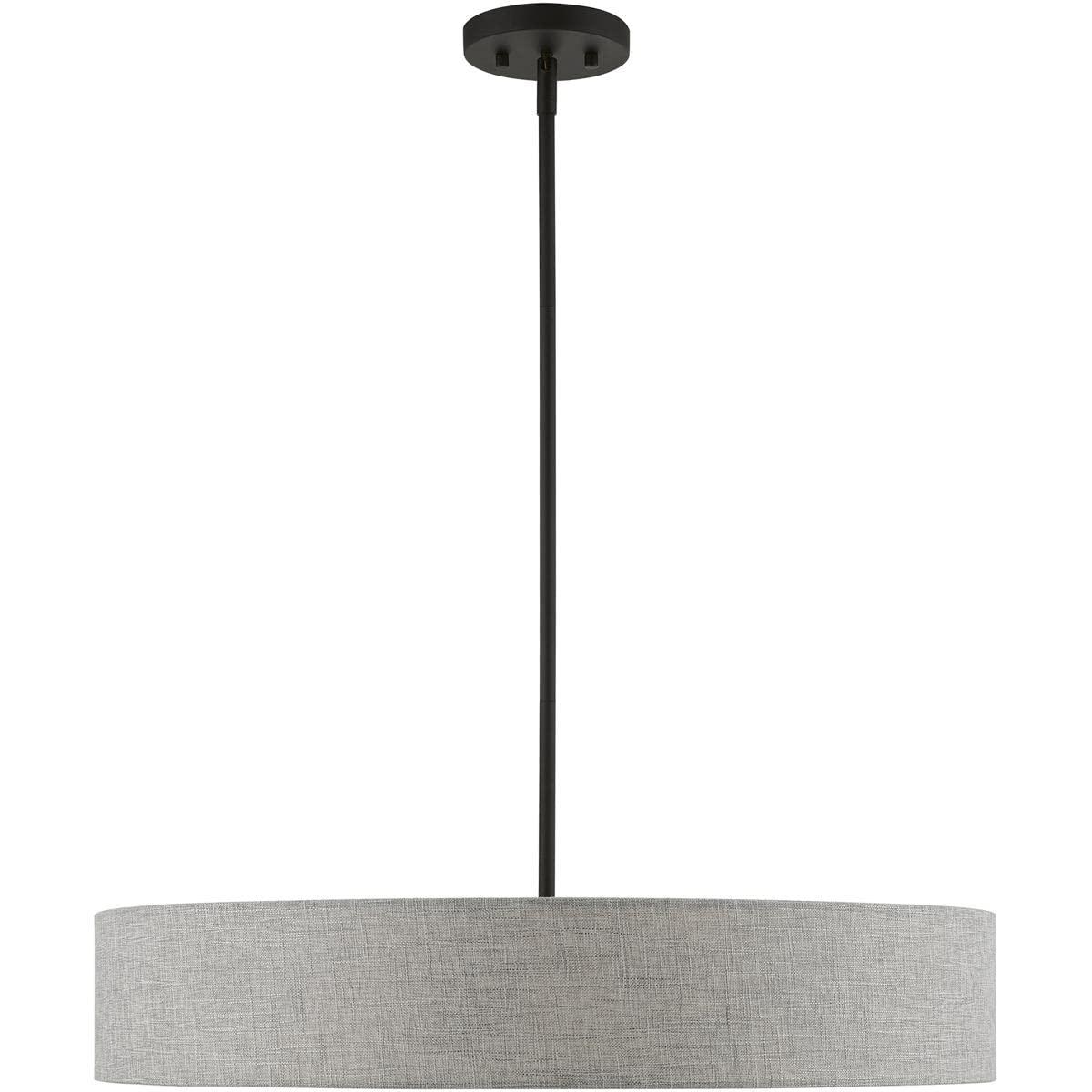 Livex Lighting Elmhurst 5 - Light Pendant in  Black