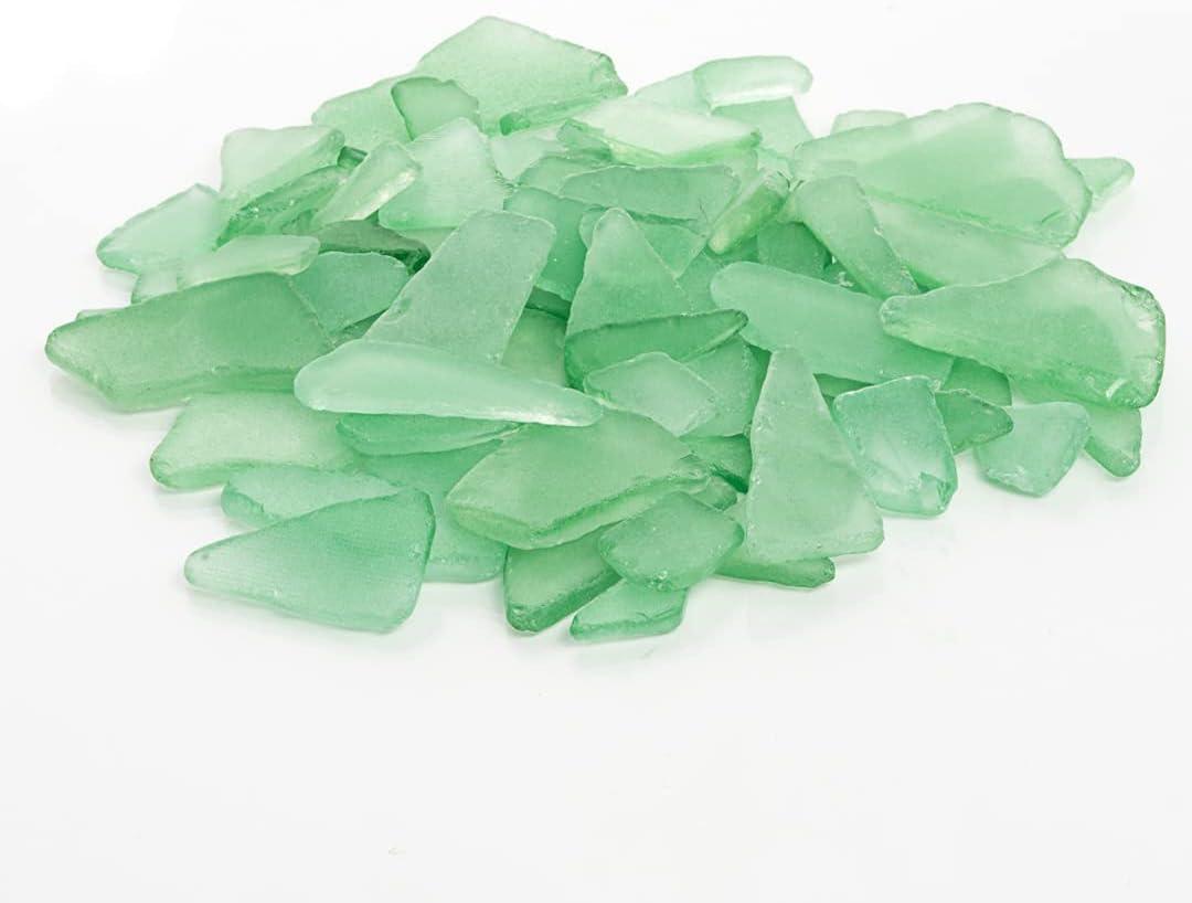 Mint Green Recyclable Sea Glass Table Scatter for Crafting