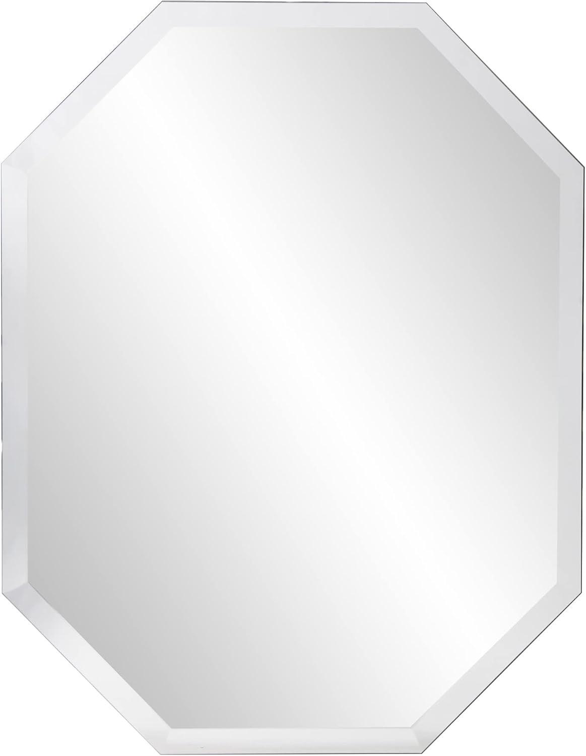 Howard Elliott Frameless Beveled Wall Mirror