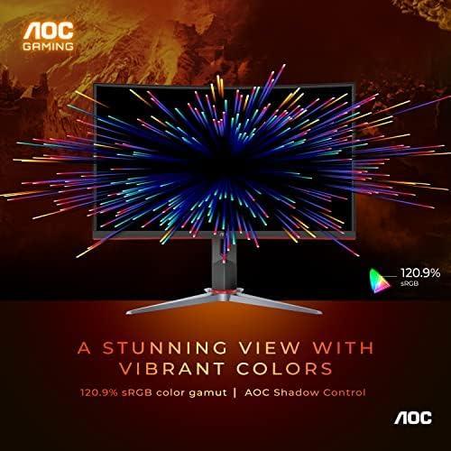AOC 32" Curved QHD Gaming Monitor with 165Hz Refresh Rate