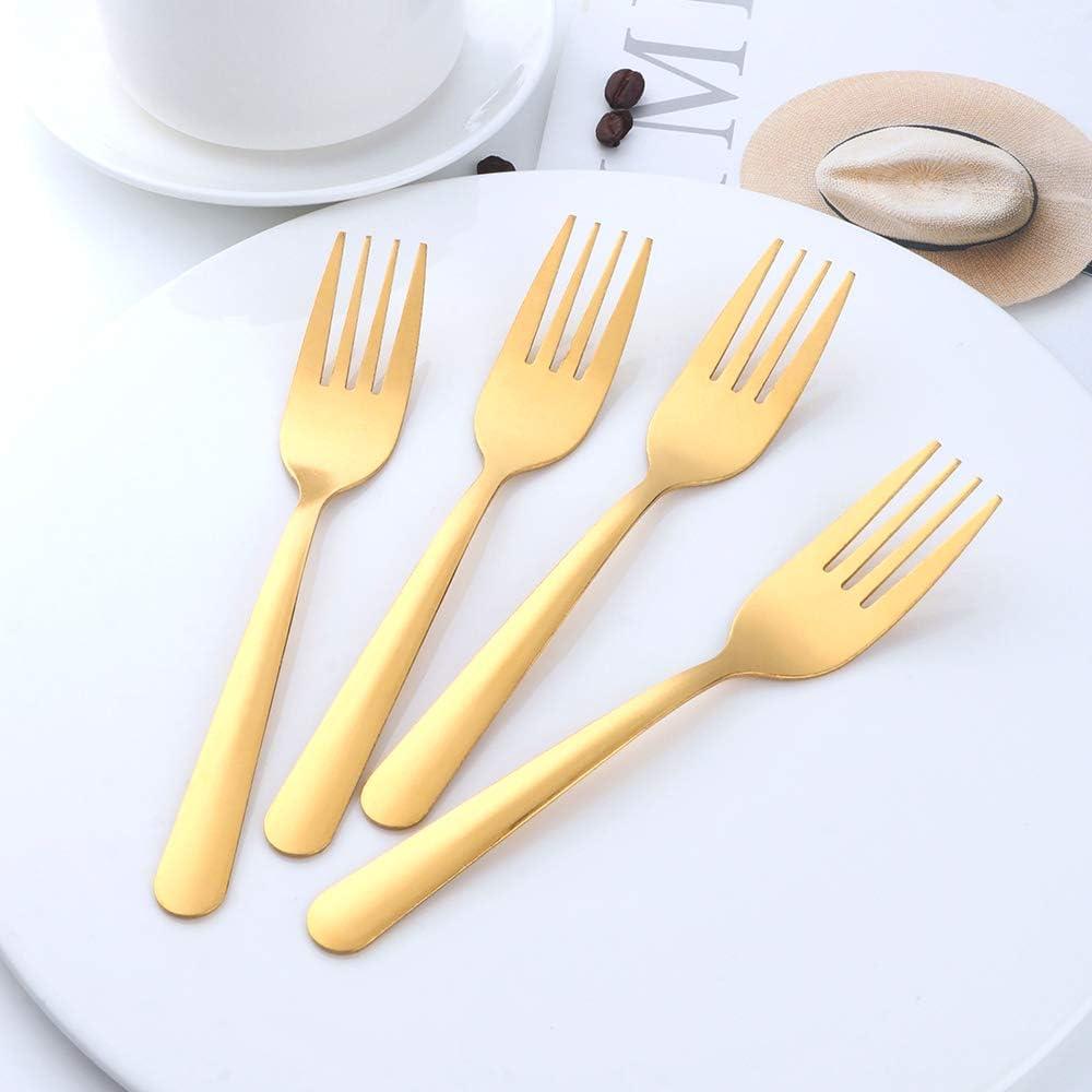 6.2-Inch Salad Forks Dessert Forks 12Pcs, BUY&USE Stainless Steel Cutlery Set