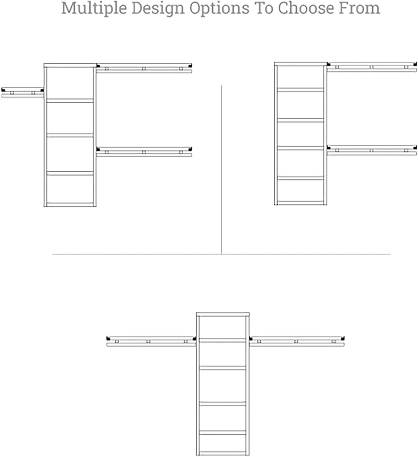 John Louis Home Solid Wood Reach-In Closet System