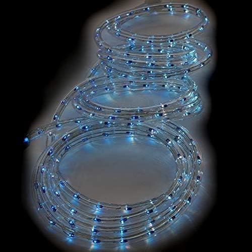 18-Foot Blue LED Outdoor Rope Lights with PVC Tubing