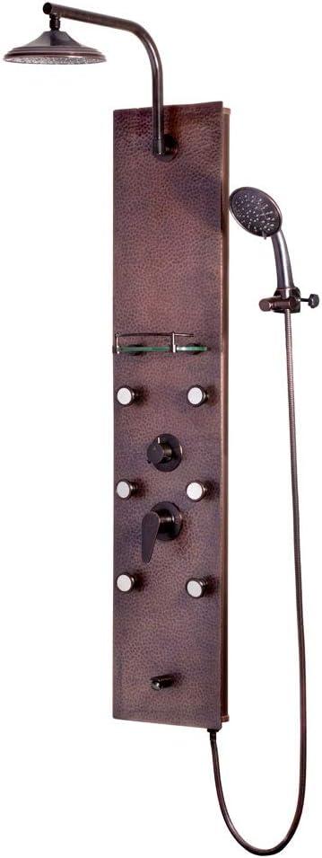 PULSE Sedona ShowerSpa Copper Shower Panel in Oil-Rubbed Bronze