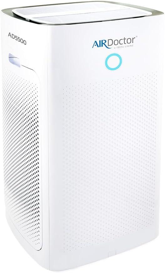 White Extra Large HEPA Filter Air Purifier with Ionic Function