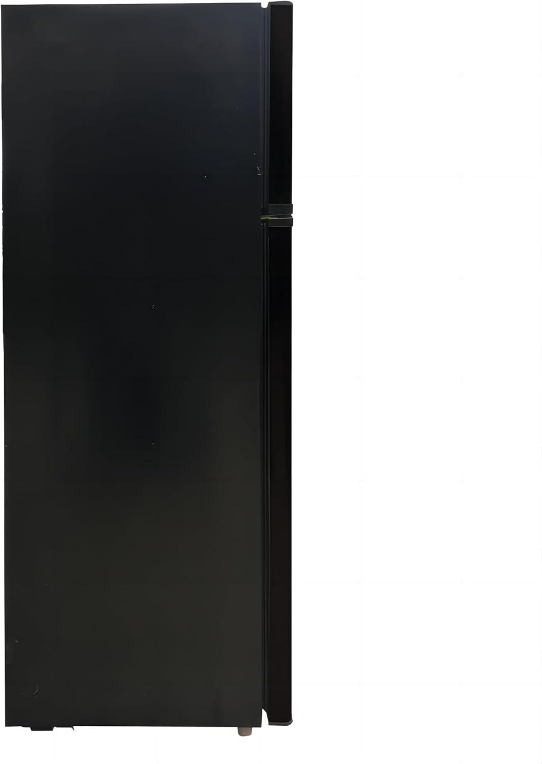 ARCTIC CHEF Reversible Hinged 75 Cu Ft 2-Door Top Freezer Refrigerator Black